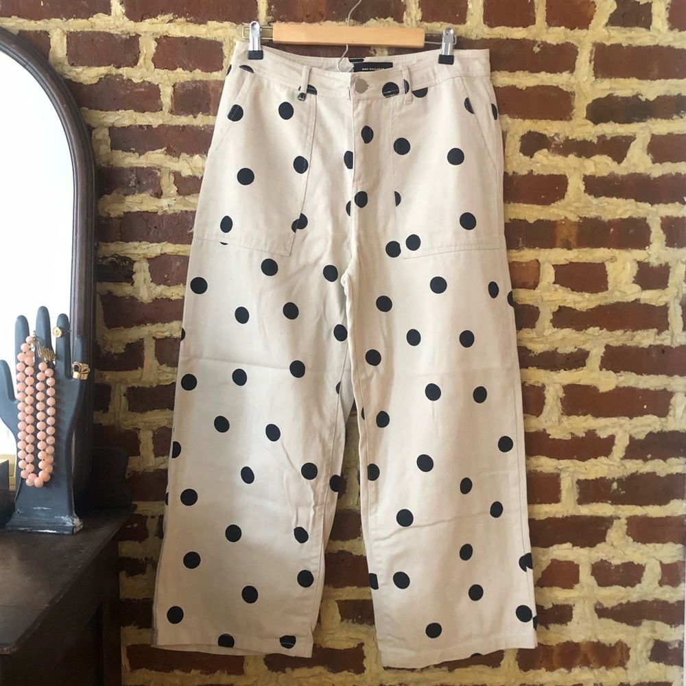 Who What Wear Polka Dot Pants